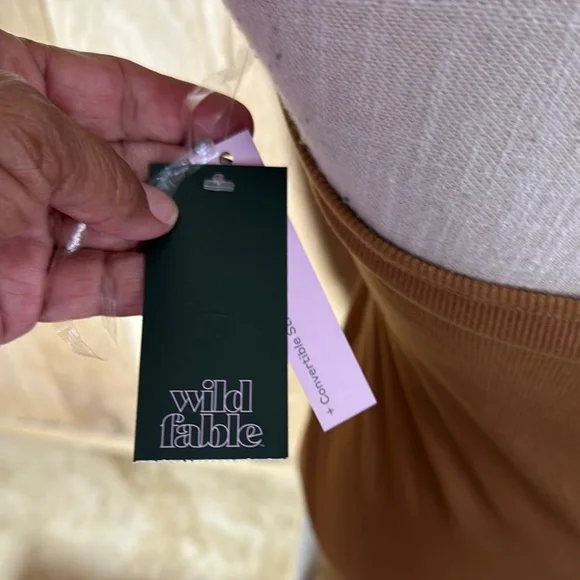 Wild Fable Tan Halter Bodycon Dress Med NWT - Picture 3 of 6